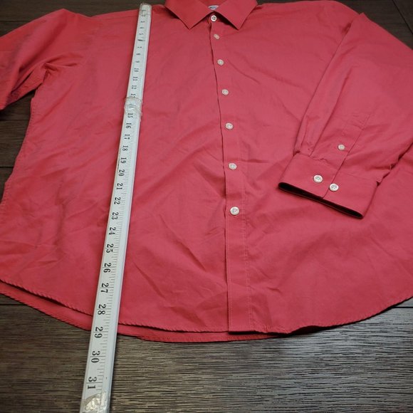Beverly Hills Polo Club XL button up Red long slee - Picture 5 of 7